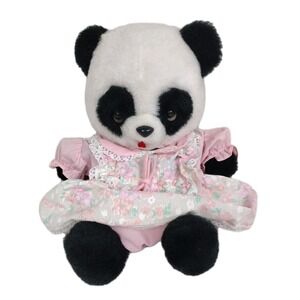 Vintage Amoco Oil Company Promo Panda Plush Made in Eden MN USA  by Animal Fair